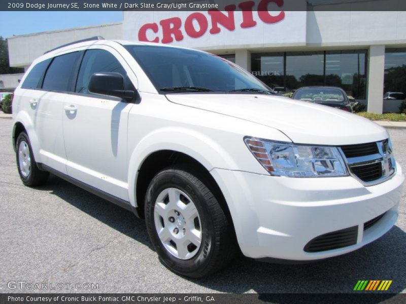 Stone White / Dark Slate Gray/Light Graystone 2009 Dodge Journey SE