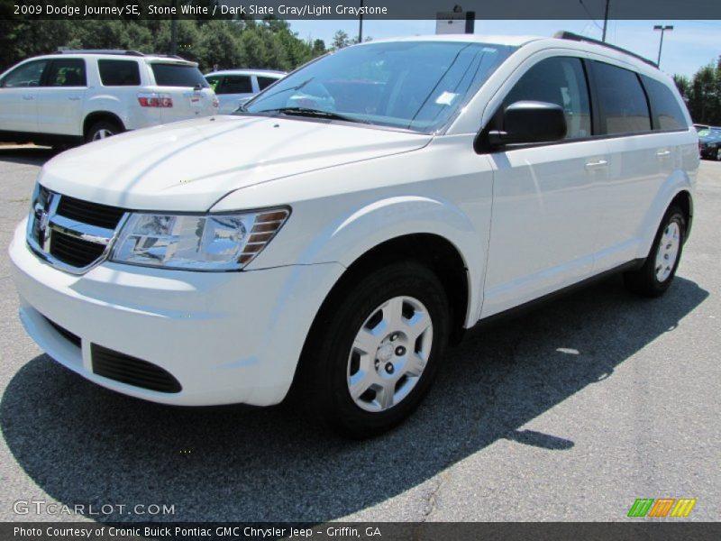 Stone White / Dark Slate Gray/Light Graystone 2009 Dodge Journey SE