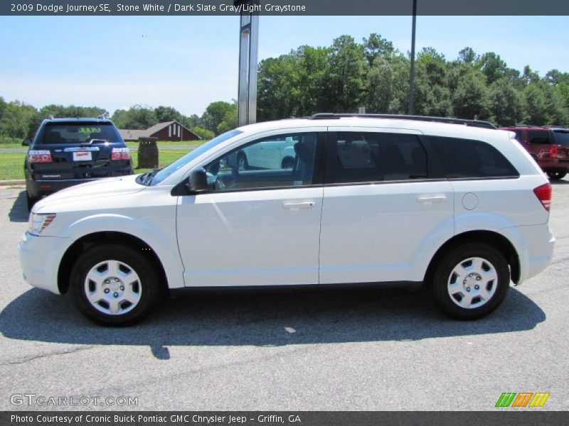 Stone White / Dark Slate Gray/Light Graystone 2009 Dodge Journey SE