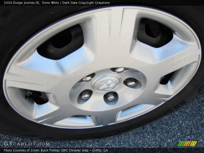 Stone White / Dark Slate Gray/Light Graystone 2009 Dodge Journey SE