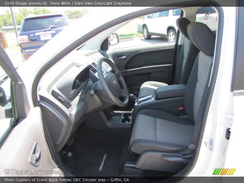 Stone White / Dark Slate Gray/Light Graystone 2009 Dodge Journey SE