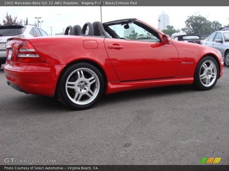 Magma Red / Black/Crimson Red 2002 Mercedes-Benz SLK 32 AMG Roadster