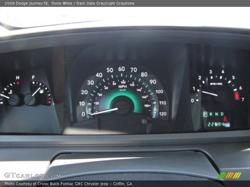 Stone White / Dark Slate Gray/Light Graystone 2009 Dodge Journey SE