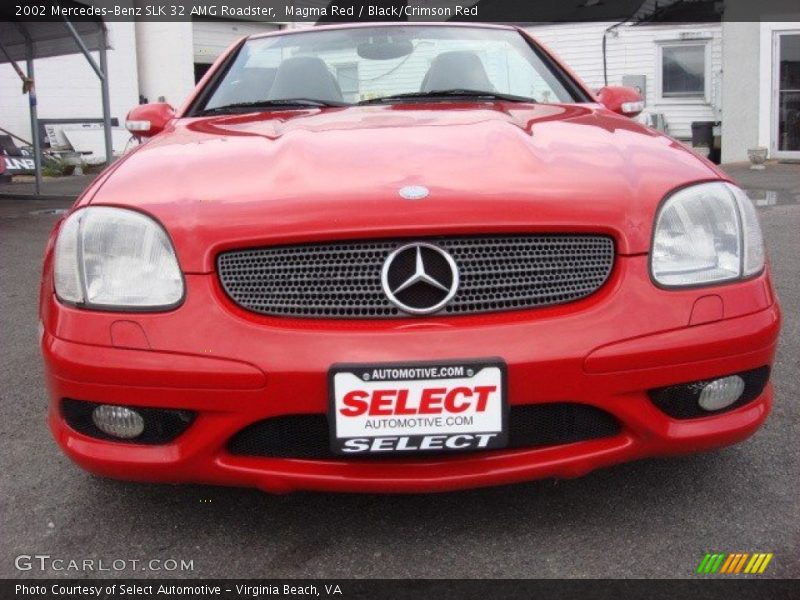 Magma Red / Black/Crimson Red 2002 Mercedes-Benz SLK 32 AMG Roadster