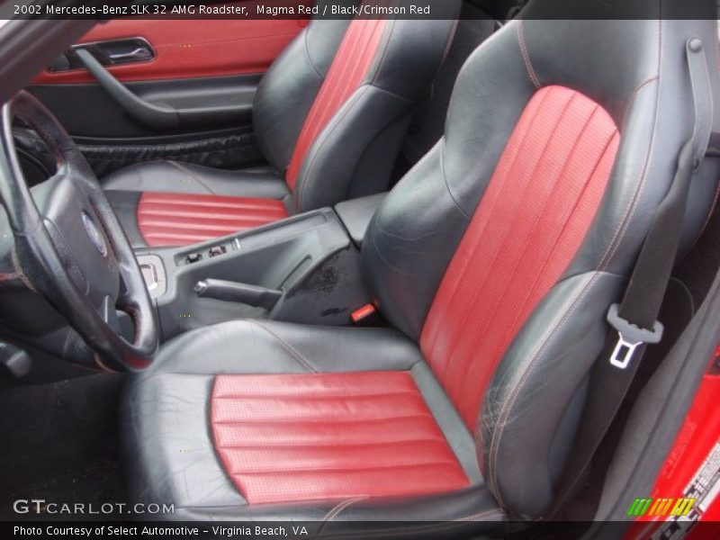  2002 SLK 32 AMG Roadster Black/Crimson Red Interior