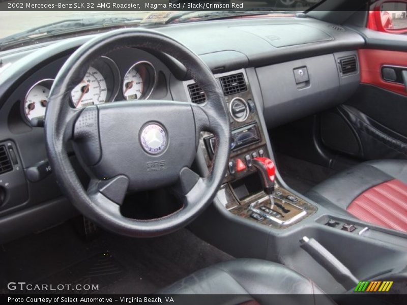  2002 SLK 32 AMG Roadster Black/Crimson Red Interior