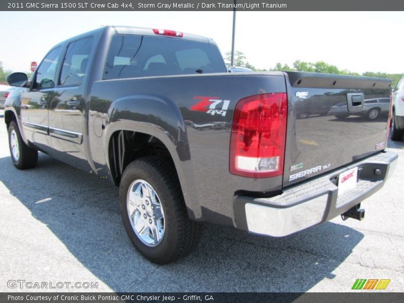 Storm Gray Metallic / Dark Titanium/Light Titanium 2011 GMC Sierra 1500 SLT Crew Cab 4x4