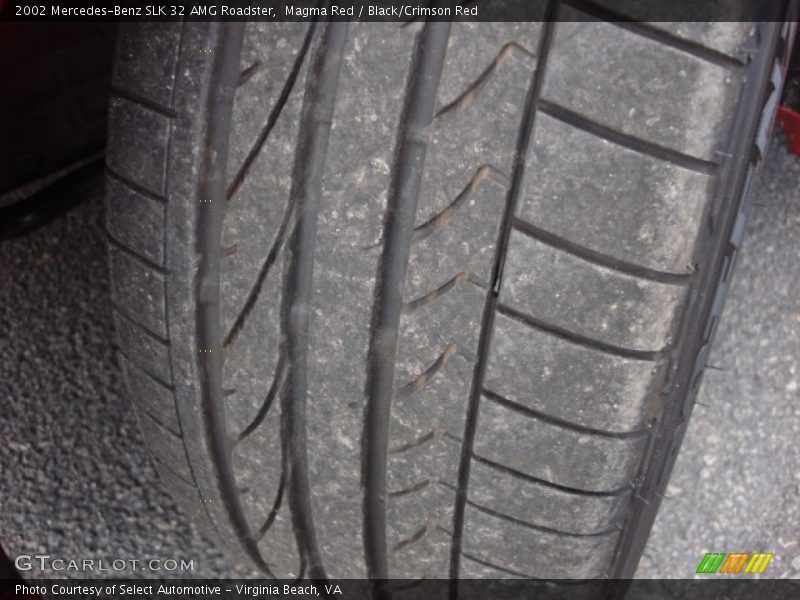 Magma Red / Black/Crimson Red 2002 Mercedes-Benz SLK 32 AMG Roadster