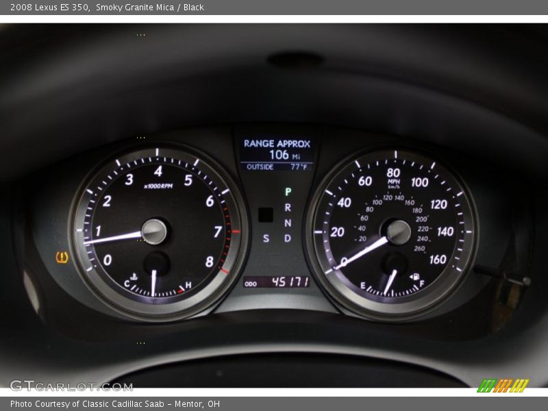 Smoky Granite Mica / Black 2008 Lexus ES 350