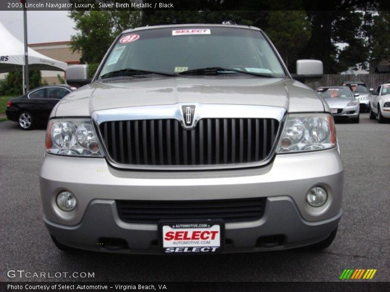 Silver Birch Metallic / Black 2003 Lincoln Navigator Luxury