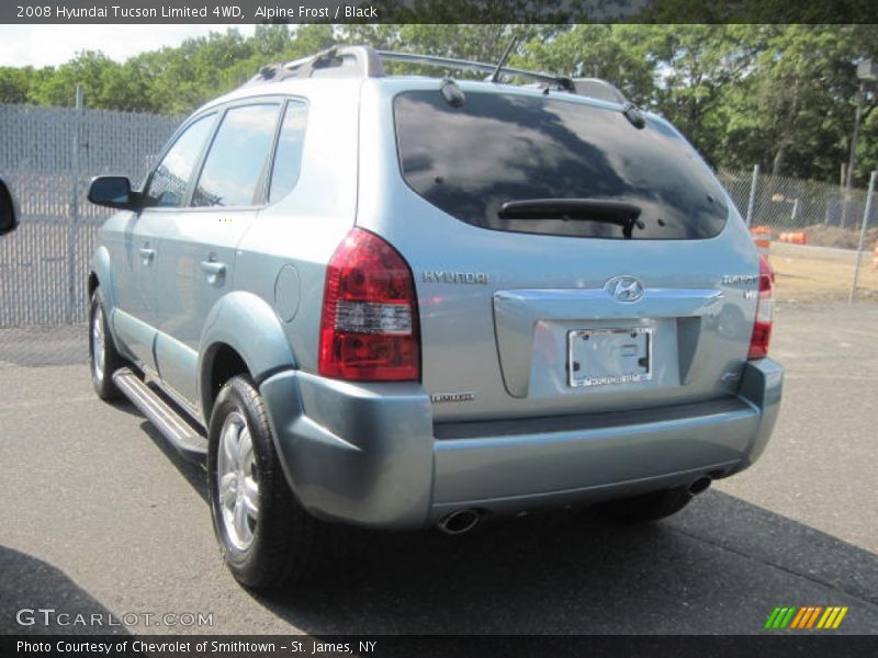 Alpine Frost / Black 2008 Hyundai Tucson Limited 4WD