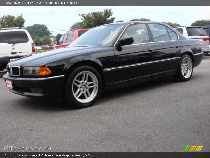 Black II / Black 1998 BMW 7 Series 740i Sedan