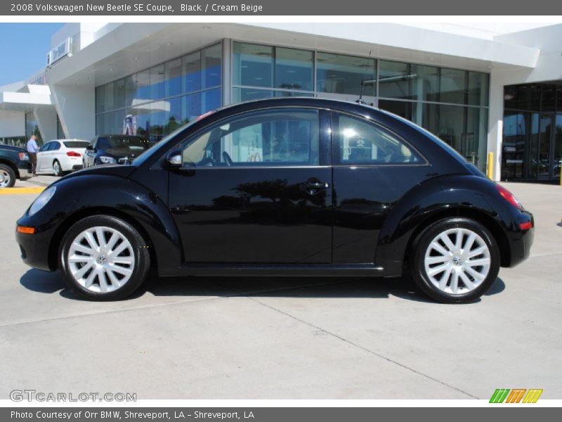 Black / Cream Beige 2008 Volkswagen New Beetle SE Coupe