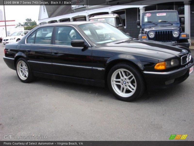 Black II / Black 1998 BMW 7 Series 740i Sedan