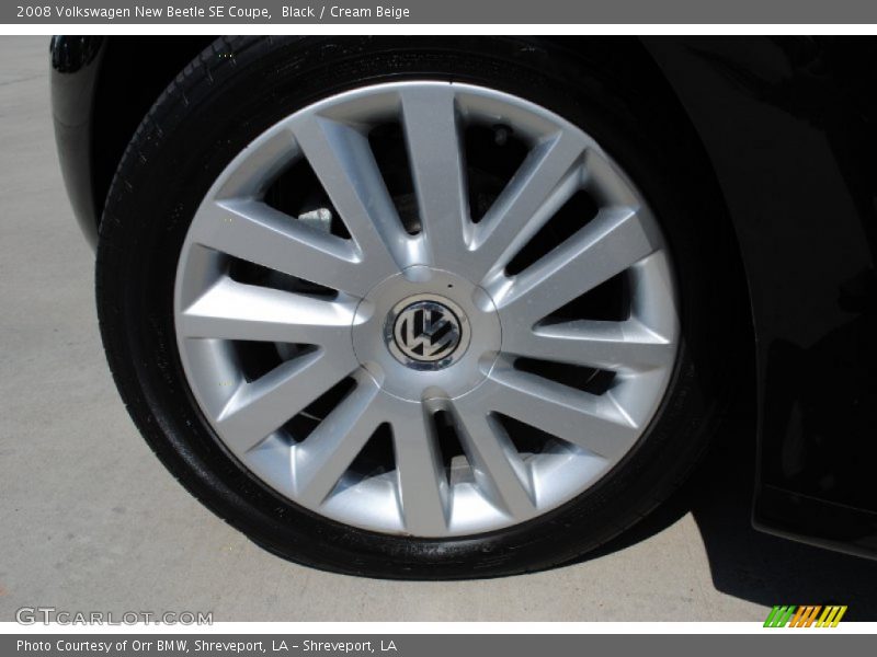Black / Cream Beige 2008 Volkswagen New Beetle SE Coupe