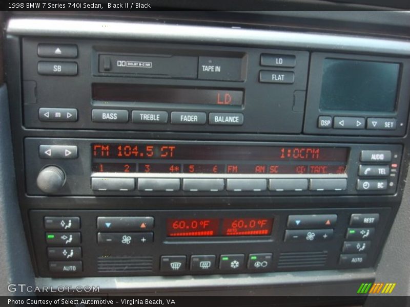 Controls of 1998 7 Series 740i Sedan