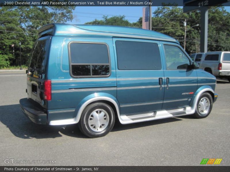 Teal Blue Metallic / Medium Gray 2000 Chevrolet Astro AWD Passenger Conversion Van