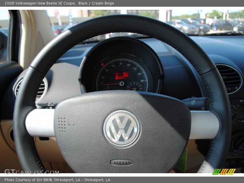 Black / Cream Beige 2008 Volkswagen New Beetle SE Coupe