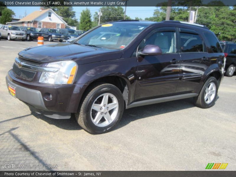Black Amethyst Metallic / Light Gray 2006 Chevrolet Equinox LT AWD