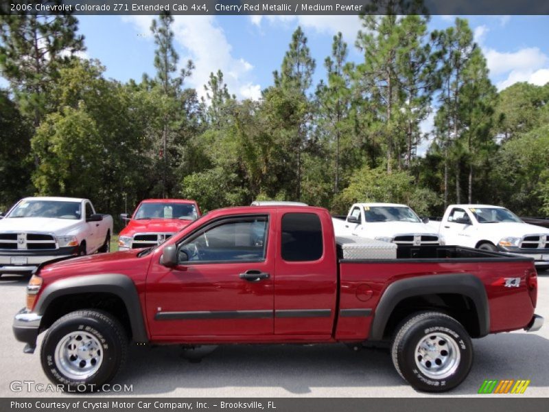 Cherry Red Metallic / Medium Pewter 2006 Chevrolet Colorado Z71 Extended Cab 4x4