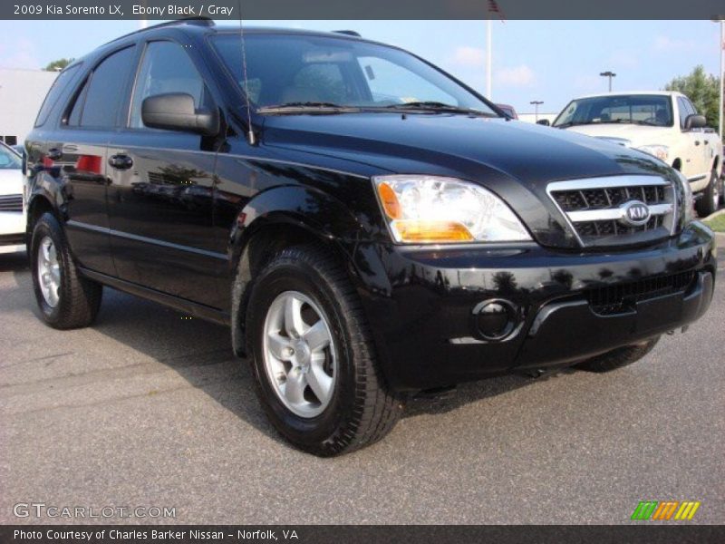 Ebony Black / Gray 2009 Kia Sorento LX