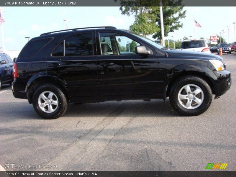 Ebony Black / Gray 2009 Kia Sorento LX