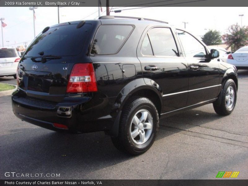 Ebony Black / Gray 2009 Kia Sorento LX