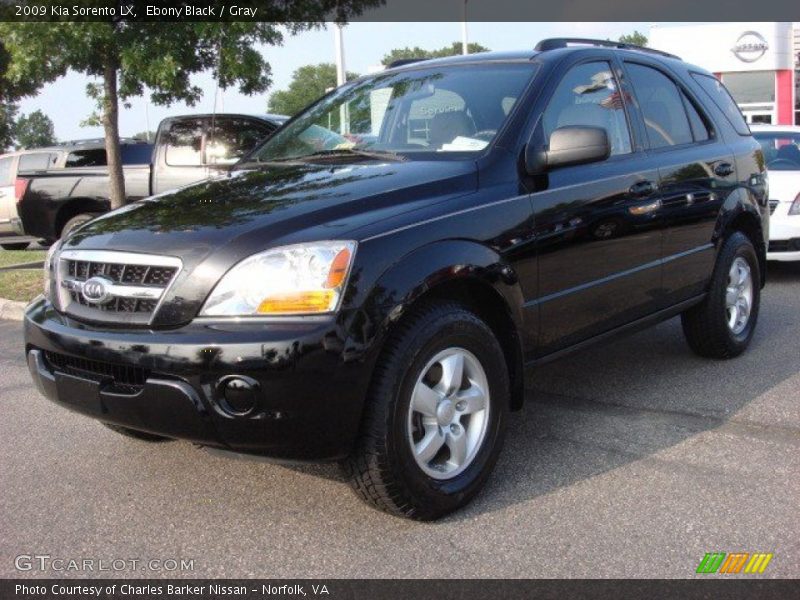 Ebony Black / Gray 2009 Kia Sorento LX