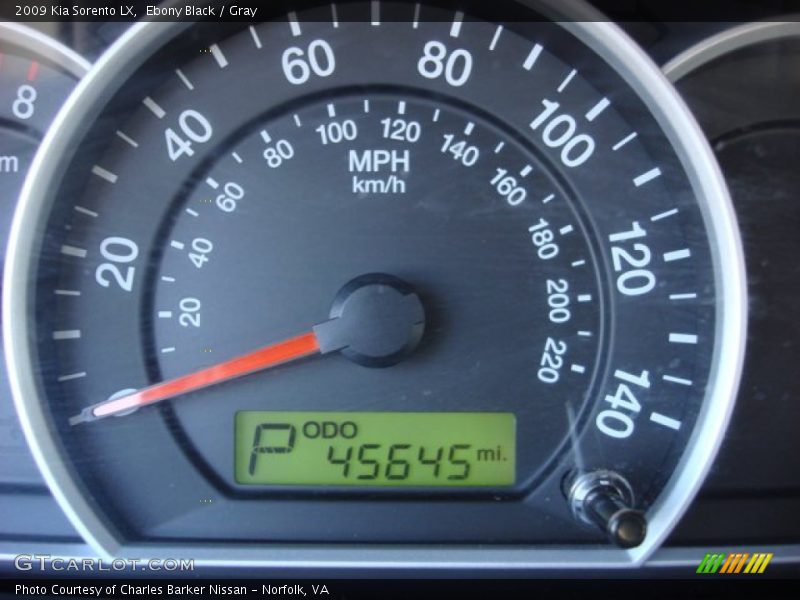Ebony Black / Gray 2009 Kia Sorento LX