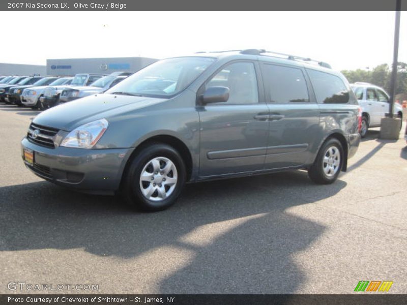 Olive Gray / Beige 2007 Kia Sedona LX