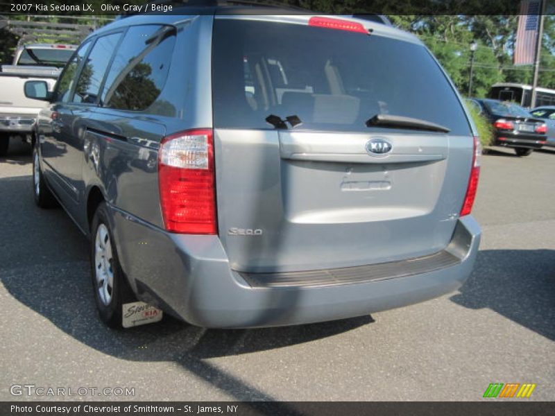 Olive Gray / Beige 2007 Kia Sedona LX