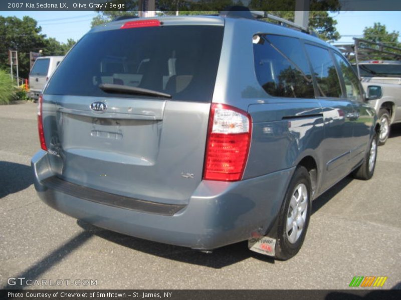 Olive Gray / Beige 2007 Kia Sedona LX