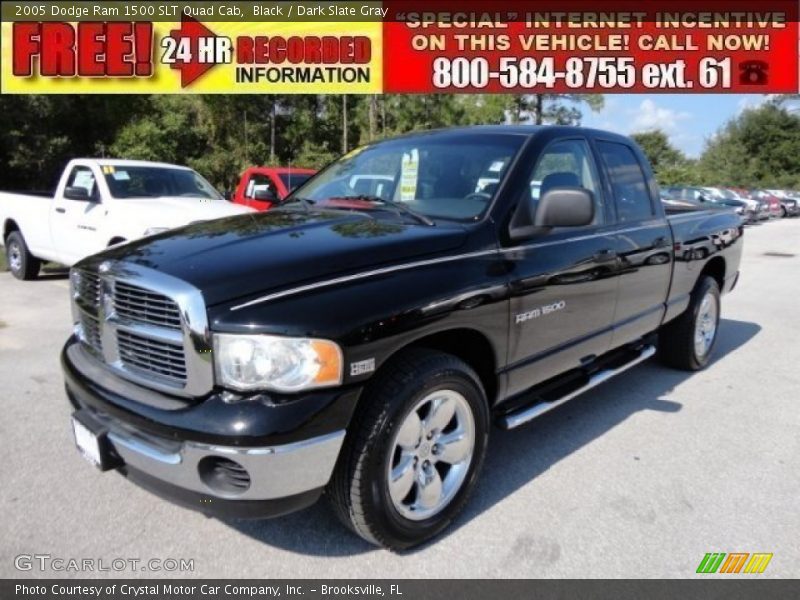 Black / Dark Slate Gray 2005 Dodge Ram 1500 SLT Quad Cab