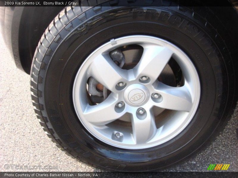 Ebony Black / Gray 2009 Kia Sorento LX