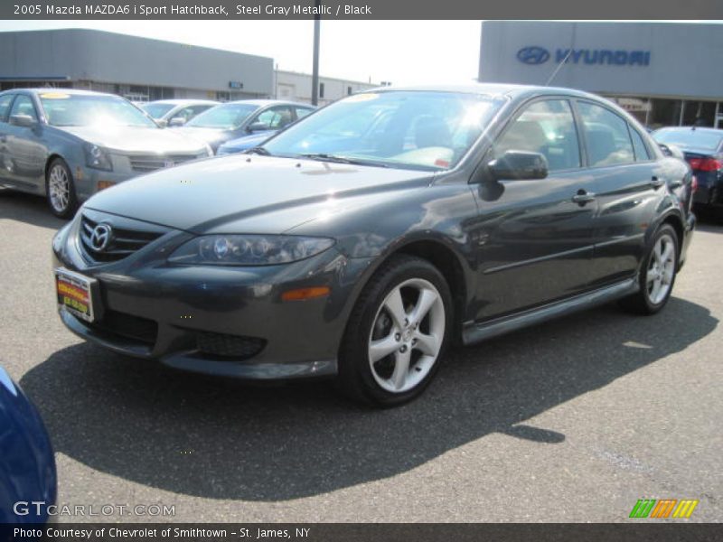 Steel Gray Metallic / Black 2005 Mazda MAZDA6 i Sport Hatchback