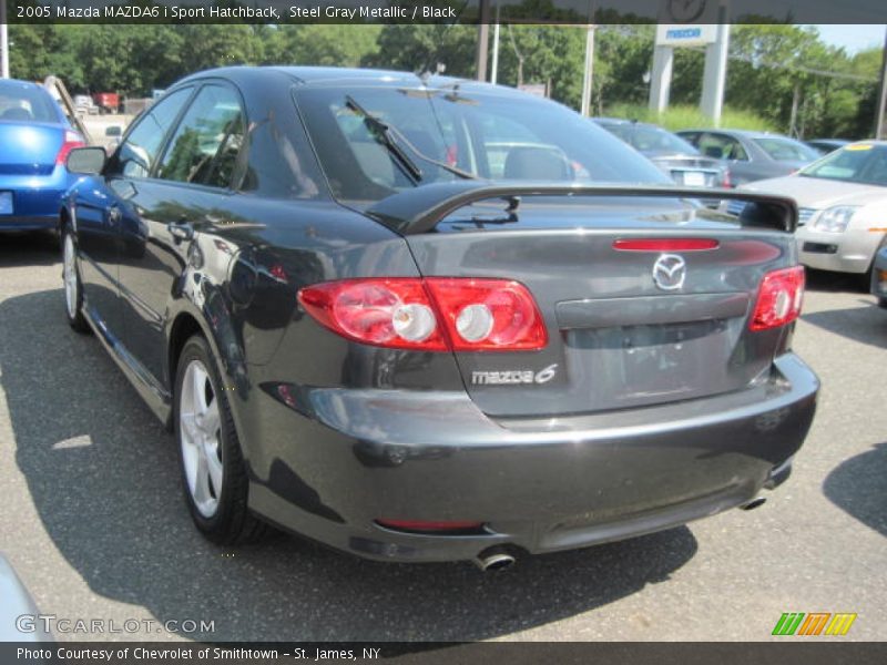 Steel Gray Metallic / Black 2005 Mazda MAZDA6 i Sport Hatchback