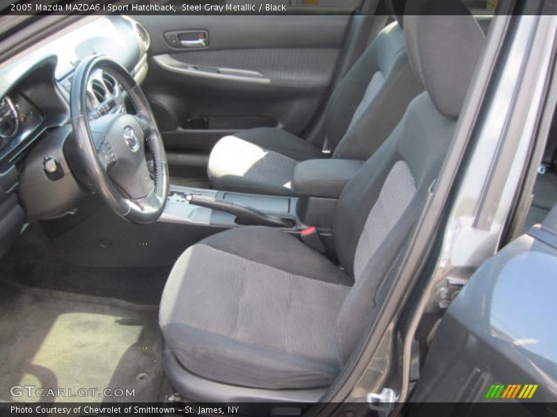 Steel Gray Metallic / Black 2005 Mazda MAZDA6 i Sport Hatchback