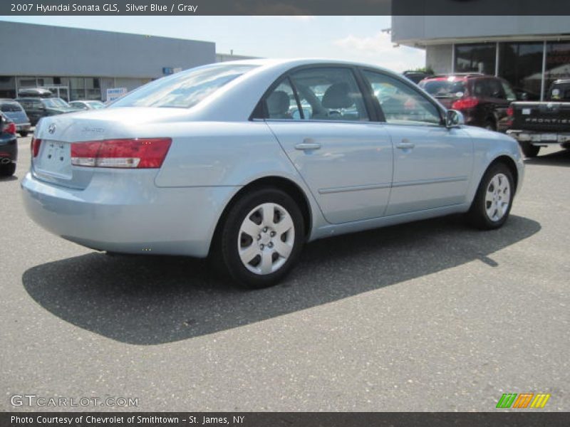 Silver Blue / Gray 2007 Hyundai Sonata GLS