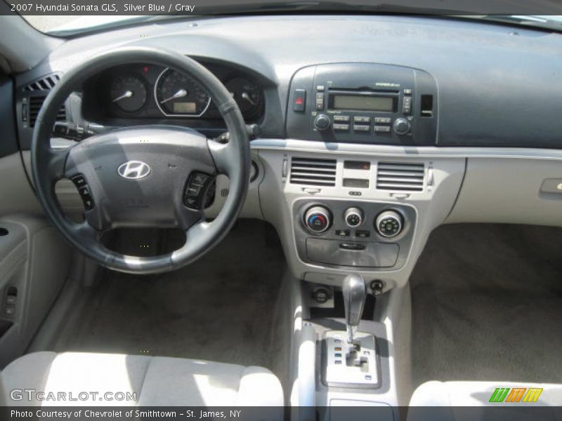 Silver Blue / Gray 2007 Hyundai Sonata GLS