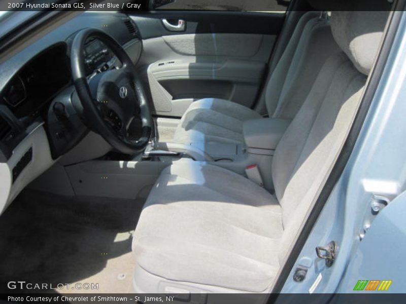 Silver Blue / Gray 2007 Hyundai Sonata GLS