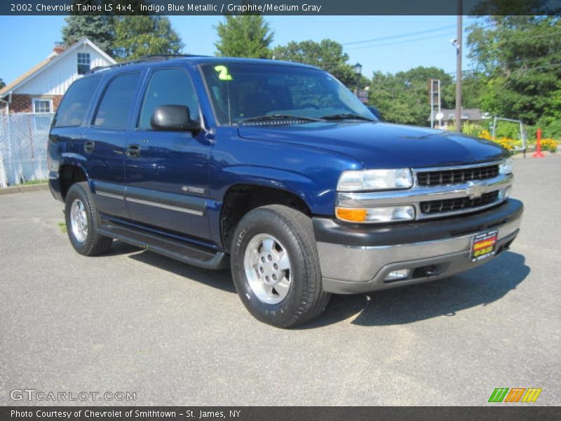 Indigo Blue Metallic / Graphite/Medium Gray 2002 Chevrolet Tahoe LS 4x4