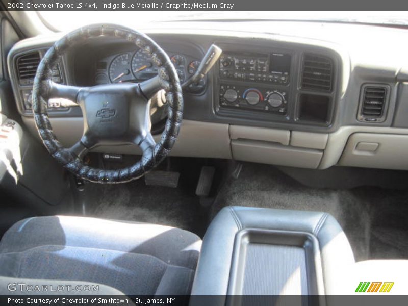 Indigo Blue Metallic / Graphite/Medium Gray 2002 Chevrolet Tahoe LS 4x4