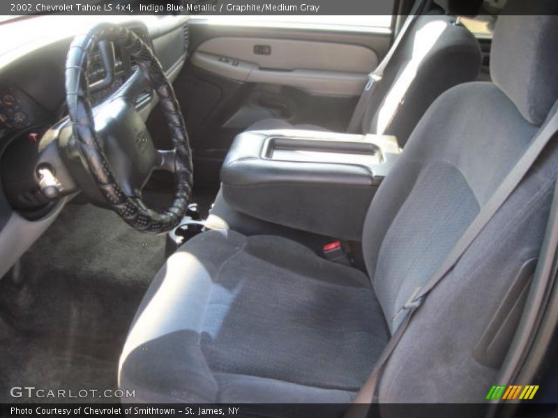 Indigo Blue Metallic / Graphite/Medium Gray 2002 Chevrolet Tahoe LS 4x4