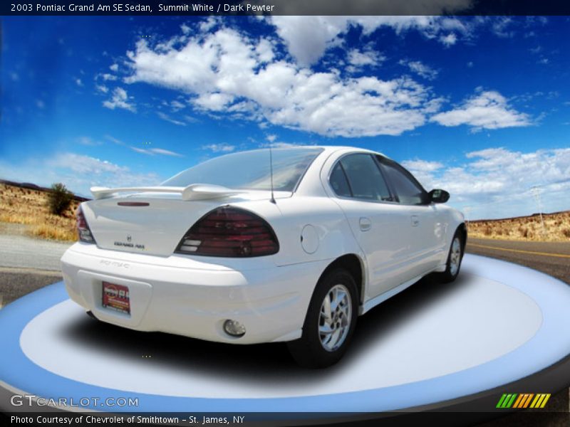 Summit White / Dark Pewter 2003 Pontiac Grand Am SE Sedan