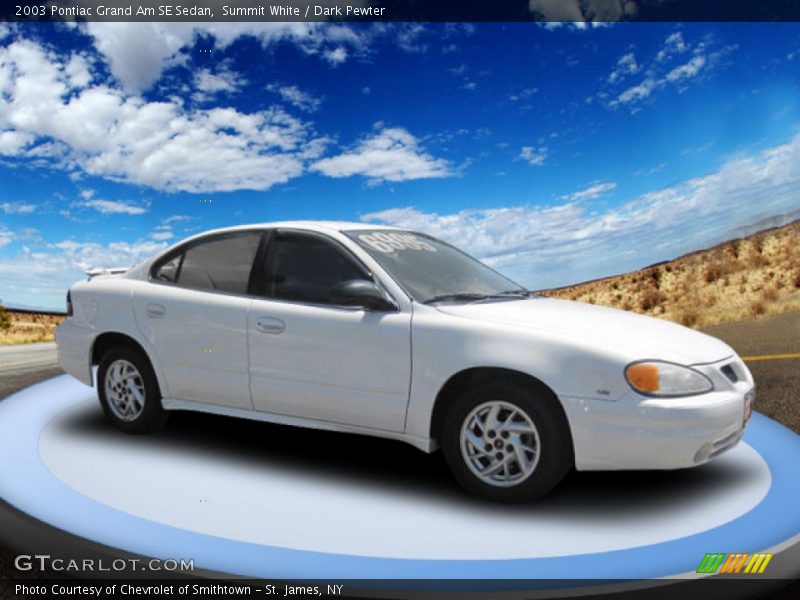 Summit White / Dark Pewter 2003 Pontiac Grand Am SE Sedan