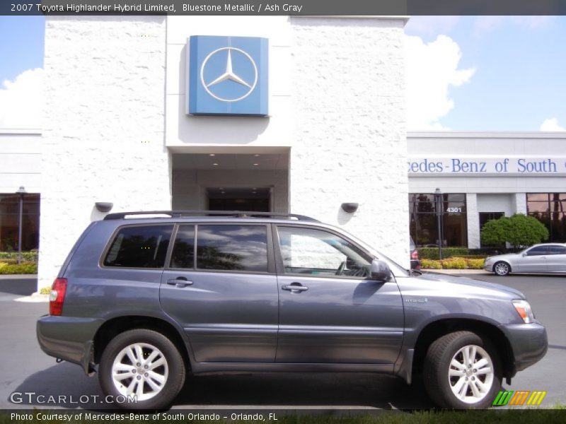 Bluestone Metallic / Ash Gray 2007 Toyota Highlander Hybrid Limited