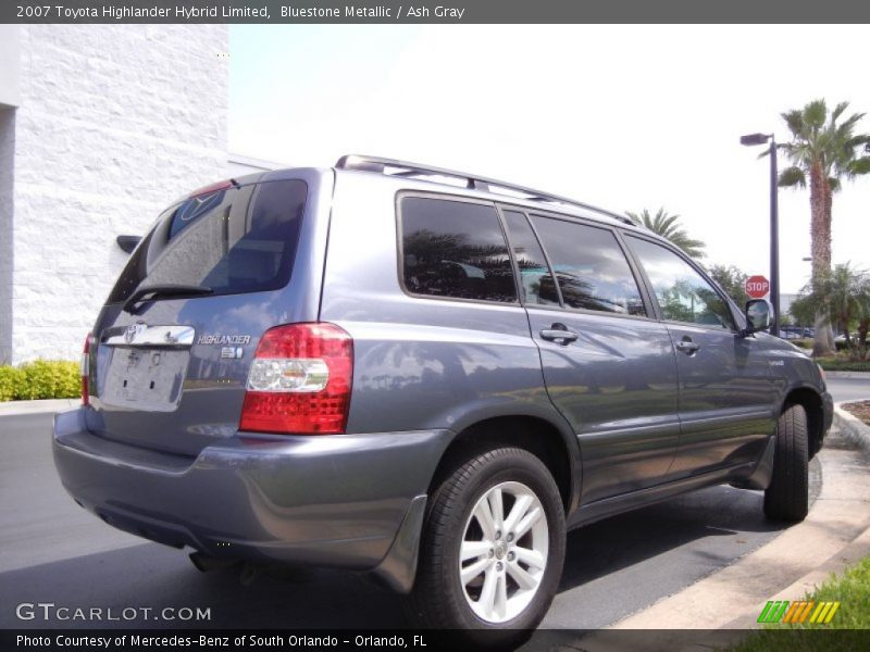 Bluestone Metallic / Ash Gray 2007 Toyota Highlander Hybrid Limited