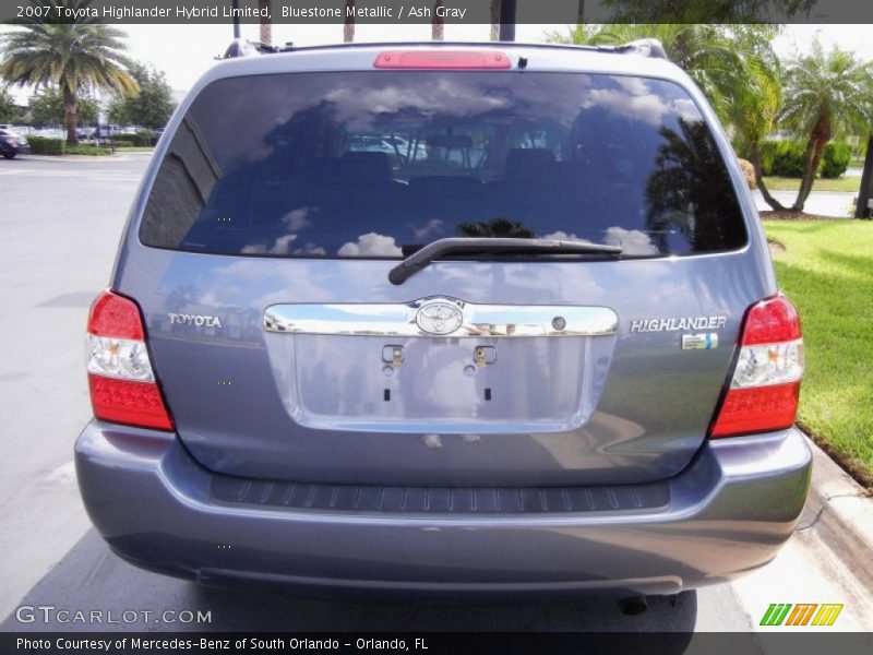 Bluestone Metallic / Ash Gray 2007 Toyota Highlander Hybrid Limited