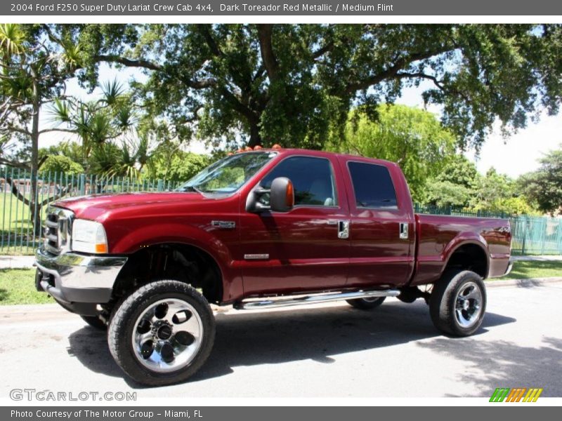  2004 F250 Super Duty Lariat Crew Cab 4x4 Dark Toreador Red Metallic