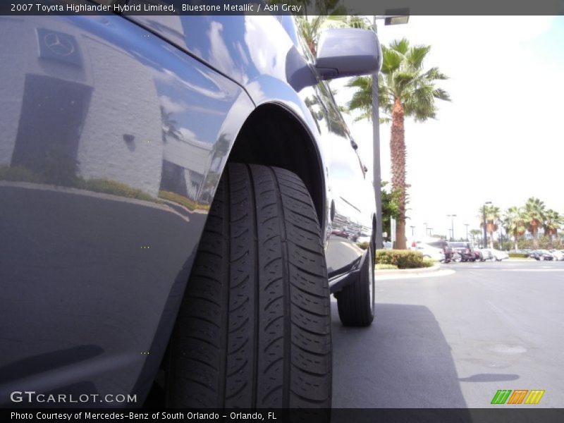 Bluestone Metallic / Ash Gray 2007 Toyota Highlander Hybrid Limited